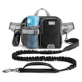 ETACCU Hands Free Dog Leash with Phone Pouch, Water Bottle Holder - Adjustable Waist Belt 19-38 Inch Belt Leash for Running, Reflective Shock Absorbing 48"-70" Extendable