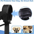 Adjustable Soft Leather Dog Head Collar with Dog Leash, S
