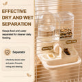 2-in-1 Quail Feeder and Waterer for Cage, Gravity Auto Bird Water Feeder
