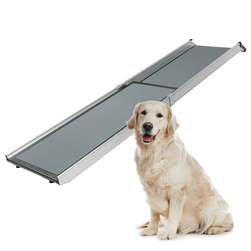 PetSafe Happy Ride Extra Long Telescoping Dog Ramp, Portable Pet Ramp for Cars, Trucks & SUVs with Adjustable Sizing