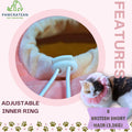 Pawcratean Adjustable Comfy Flower Style Elizabeth Collar for Cats Puppies Soft Recovery Cone Pet Protective Neck Collar (Pink, Small)