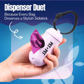 PET N PET Poop Bags for Dogs, 288 Count Lavender Scented Dog Waste Bags with Leash Dispenser, USDA Certified 38% Plant Based & 62% PE Dogs Waste Bag