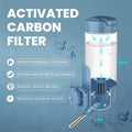 24oz Guinea Pig Water Bottle No Drip, Top Fill Rabbit Water Dispenser with Filter, Large Capacity Small Animal Water Bot