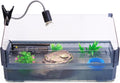Large Turtle Tank Kit for Aquatic Turtles – Complete Starter Habitat with Filter, UVB Lamp, Basking Platform, Plants, Fe