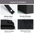 Portable Cat Travel Litter Box with Zipped Lid, Foldable Travel Litter Box, No Leakage, No Smell, Waterproof, Easy to Ca