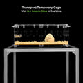 GuineaLoft™ Acrylic Cage (Model-P3) - Small 2x1' Enclosure w/Lid & Bottom