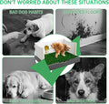 Oneluck Dog Litter Box with Grass pad，3 Leak-Proof Walls,30" x 22" Indoor Puppy Pee Pad Holder,Protection Wall Every Sid