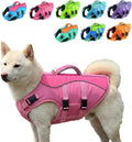 PETDSH Dog Life Jacket Medium, High Flotation Dog Life Vest for Swimming Boating, Reflective Puppy Lifejacket with Super