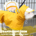 Dog Raincoat for Small Dogs, Dog Rain Jacket with Clear Hooded, Waterproof Dog Rain Coat with Adjustable Belly Strap, Do