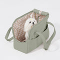 Pet Dog Casual Crossbody Bag, Hands-Free One Shoulder Soft Edged Pet Bag, Fully Open Sunroof Cover with Mesh Window and 