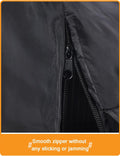 Bird Parrot Cage Cover with Dual Side Zippers, Blackout