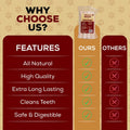 Real Hide | All Natural Dog Chew Treats - Premium Rawhide Rolls, 5-6 Inch - Long Lasting Grass Fed Free Range Beef Hide - Small/Medium Dogs - 16 Count