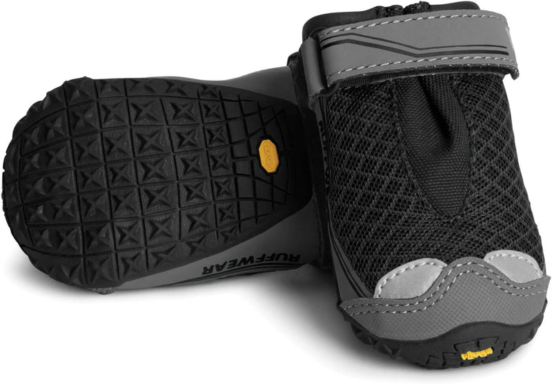 Ruffwear, Grip Trex Dog Shoes - 2 Count, Obsidian Black, 2.50