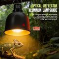 2-Pack Reptile Light Fixture 5.5in Deep Dome Reptile Lamp Fixture Heat Lamp Fixture for Heat/UVA/UVB Bulb Basking Lamp M