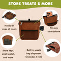 OtterPets Large Dog Treat Pouch PU Leather with Clicker, Magnetic Clasp