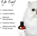 Eye Envy Tear Stain Remover Solution for Cats. Gentle, Natural and Safe. Cleans Tear Stains. Recommended by Breeders, Gr