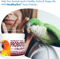Equa Holistics HealthyGut™ Avian Probiotics Dietary Supplement for Parrots, All-Natural Digestive System Formula (120 Servings)
