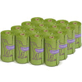240 Count Lavender Scented 13” x 9” Dog Poop Bags Rolls, Leakproof Strong & Sturdy Waste Bags for Doggie Cat Pet