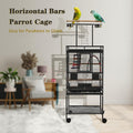 51" Small Bird Cage with Stand,Parakeet Cage, Parrot cage with Parakeet Toys, Bird Cage Accessories for Lovebirds Cockatiel Conure Finch Canary Budgie