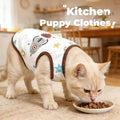 PETCARE Cute Cartoon Cat Shirts for Cats Only Soft Cotton Tshirts Brown Spaceship Cat Clothes for Cats Only Female Male 