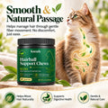 Kneady Hairball Support Chews for Cats, Psyllium Husk, Pumpkin & Fish Oil