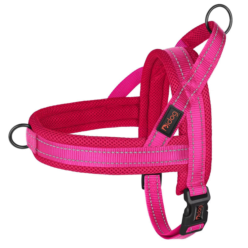 Didog No Pull Dog Harness with Breathable Mesh Padded,Reflective & Quick Fit Light Weight Dog Strap Vest Harness,Easy for Walking Training (L:Chest 26-32