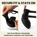 4Pcs Summer Dog Shoes for Hot Pavement, Waterproof Dog Rain Boots for Large Dogs, Soft Silicone Puppy Booties for Secure