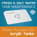 Flipper Platinum Algae Scraper Replacement Blades, Stainless Steel 10 Pack