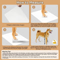 Suspender Boots for Small Dogs, Ultra-Lightweight Waterproof Anti-Slip Puppy Shoes, Adjustable Paw Protector with Reflec