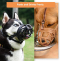 BARKLESS Dog Muzzle, Humane Basket Muzzle for Large Dogs Biting, Scavenging