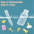Pet Feeding Kit for Newborn Cats & Dogs | 50ml Milk Bottle + Dropper + 4 Replaceable Nipples | Kitten & Puppy Nursing Tools