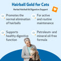 Pet Wellbeing Hairball Gold for Cats - Hairball & Digestive Support, 2 oz