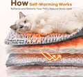 Self Heating Cat Pad Self Warming Bed 27.5" x 18.5" Thermal Heated Cat Mat Extra Warm Pet Mat for Outdoor and Indoor Large Kittens Small Puppy Pets