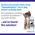 Allerpet Single Solution 16 fl oz Bottle Dander Remover for Pets - Relieves Allergies - Bonus Mitt to Easily Apply Solut