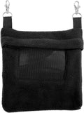 Exotic Nutrition Economy Carry Bonding Pouch (Black) - for Sugar Gliders, Squirrels, Marmosets, Hamsters, Rodents, Rats,