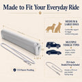 Dog Car Window Chin Rest, EVA Cushion with Headrest Strap, Gray