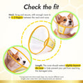 Adjustable Dog Cone Collar to Stop Licking After Surgery & During Recovery