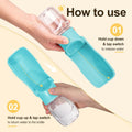 Foldable Dog Water Bottle, 12 oz Portable Pet Dispenser