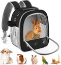 DBNESS Guinea Pig Carrier Backpack, Portable Rabbit Travel Carring Bag for Pet Bunny Chinchilla Bearded Dragon Hamster P