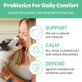 SKOUT'S HONOR Probiotic Dog Ear Cleaner Solution with Aloe Vera - Alcohol-Free, Fragrance-Free, Non-Medicated Ear Wash for Dogs - Microbiome Friendly Certified, 4 oz.,