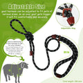 Goat Harness & Leash, Adjustable Step-in Sheep Harness, Goat Accessories, Livestock Halter Supplies for Goats and Sheep