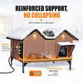 Outdoor Heated Cat House for Outside, Heated Outdoor Cat House Weatherproof