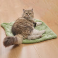 Nimorio Self Warming Cat Leaf Mat,Comfortable Soft Fabric Breathable Cozy Cat Warm Bed Mat with Foil Insulation,Cat Bed Mat for All Seasons, 26.5"x20.5" Ideal for Cats Small Pets