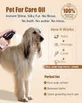 Pet Fur Care Oil - Detangles, Reduces Shedding - Adds Shine with Collagen & Natural Oils - Leave-in Conditioner for Dogs