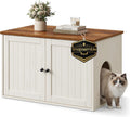 SONGMICS HOME Toolless Assembly Litter Box Enclosure, Cat House