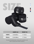 Harrison Howard 4-Pack Horse Polo Wraps, Leg Wraps for Horses