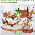 5Pcs Hamster Hammock Sugar Glider Hammock Set for Animal