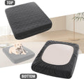 nanbowang Waterproof Dog Bed Covers Replacement Washable Pet Hair Easy to Remove, Dog Pillow Cover Quilted, Pet Bed Cove