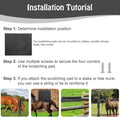 2 Pack Large Livestock Scratching Brush, Horse Scratching Post Pad