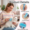 3PCS Bunny Brush Set, Silicone Pet Brush for Grooming, Rabbit Brush For Shedding Grooming, Hair Buster Comb for Small An